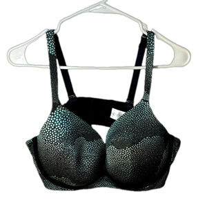 Addition Elle padded wired green patterned bra Size 42D